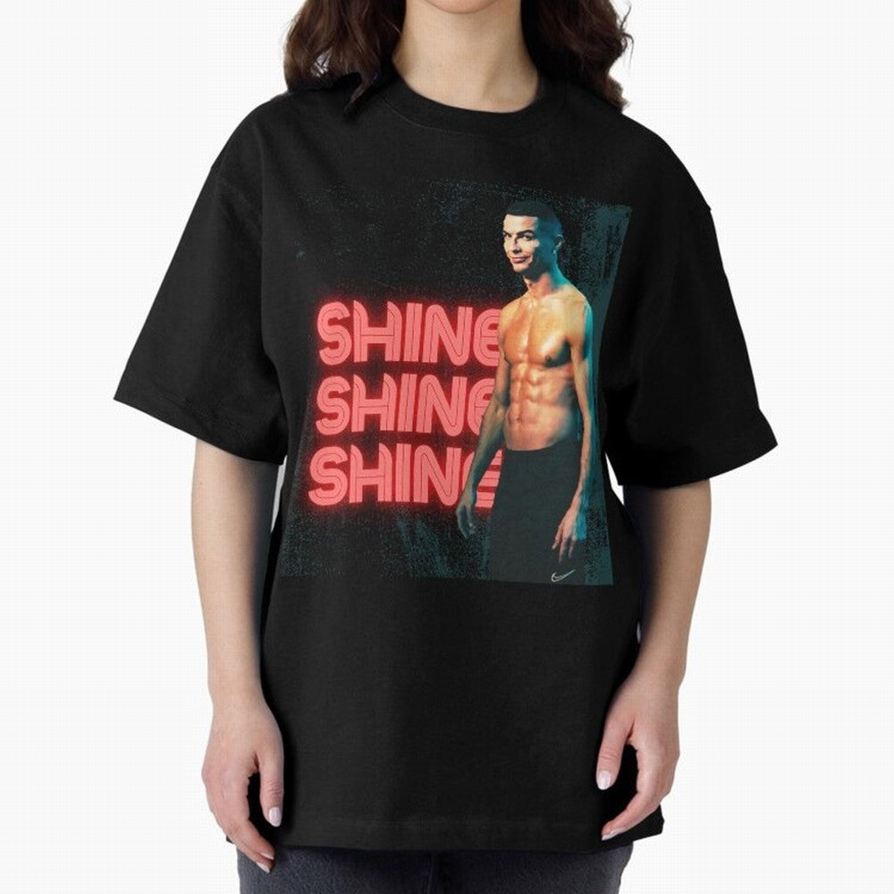 Cristiano Ronaldo Shine Oversized T-Shirt Make Every Kick Count in FIFA World Cup 2026 Group Stage Celebrating Mbappe, France and Portugal Energy, Football Passion, Legendary Performances, Festival Vibes and Supporter Community; Perfect for