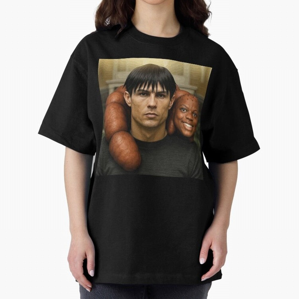 Ronaldo and Speed Oversized T-Shirt Celebrate the Stars of FIFA World Cup 2026 USA Canada Mexico Spirit, with Argentina and Brazil, Messi, CR7 and Mbappe, Sports Nostalgia, International Competition, Famous Players and Unforgettable Victories;