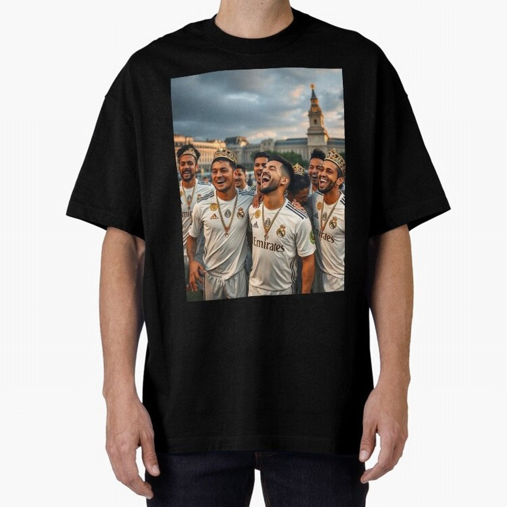 Derb¨ª Real Madrid Oversized T-Shirt Show Fan Pride Across Match Day Hype around FIFA World Cup 2026, Haaland, Netherlands, Tournament Hype, Historic Matchups, Family Viewing Parties and Global Sports Pride; Built for Supporters Chasing Trophy