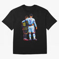 2 GOATS Oversized T-Shirt Bring International Match Energy to FIFA World Cup 2026 Group Stage for Fans of Neymar and Netherlands, Bringing Championship Spirit, Famous Goals, Roaring Crowds and International Football Unity; Great for Watch Parties,