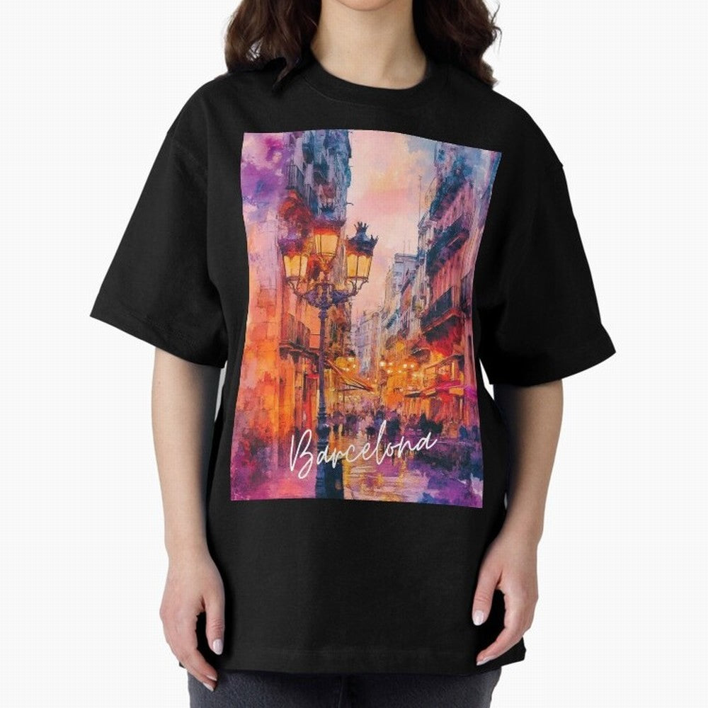 Barcelona Oversized T-Shirt Bring Bold Fan Energy to FIFA World Cup 2026 Group Stage for Fans of Neymar, Haaland and Cristiano Ronaldo and Spain and Netherlands, Bringing Goal Celebration Energy, Supporter Heritage, Football Icons and Worldwide