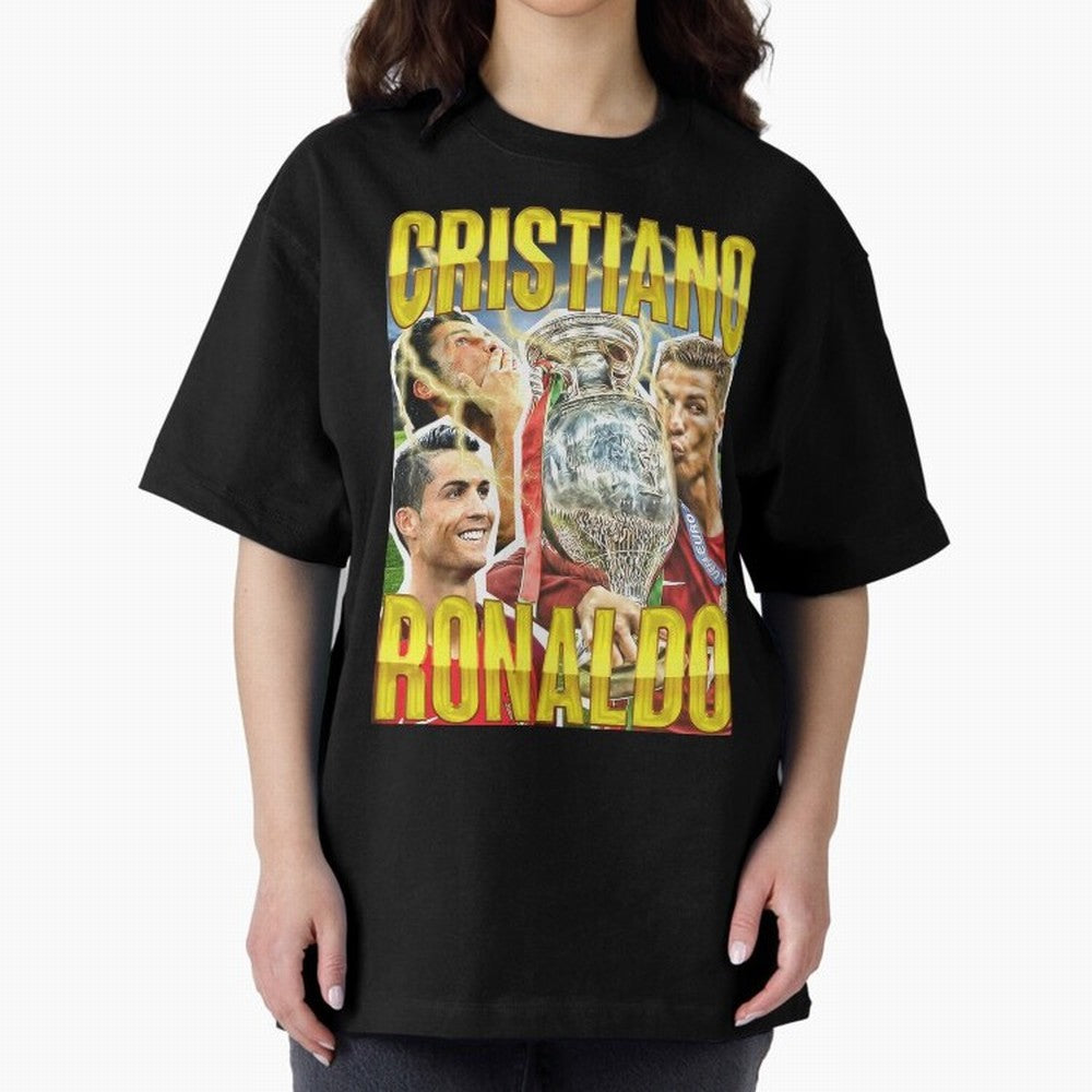 Cristiano Ronaldo Cr7 Siuuu El Bicho Oversized T-Shirt Bring Global Football Passion for FIFA World Cup 2026 Group Stage, Driven by Neymar, Argentina and Brazil, Global Supporter Spirit, Legendary Goals, National Colors and Tournament Celebration;