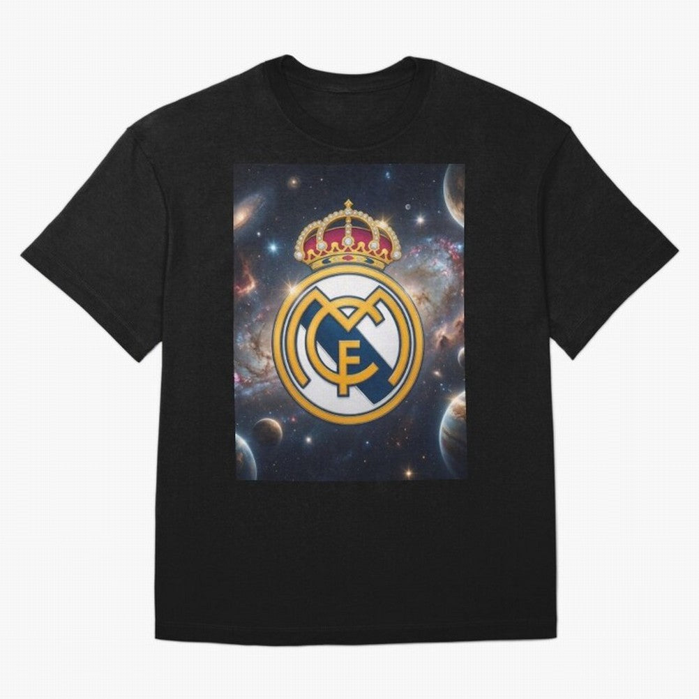 La Galaxia del Real Madrid Oversized T-Shirt Represent the Passion of Match Day Hype around FIFA World Cup 2026, Cristiano Ronaldo, Argentina and Brazil, Stadium Chants, National Pride, Trophy Dreams and Unforgettable Football Memories; Perfect for