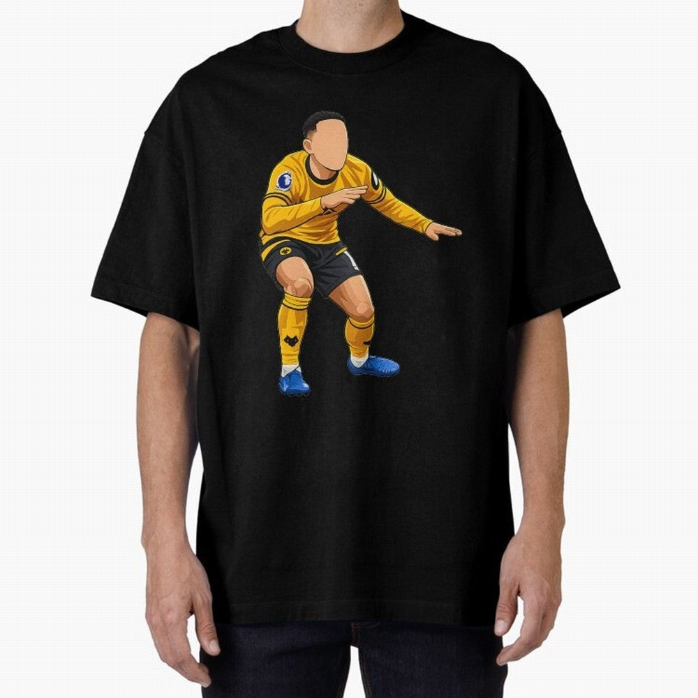 Matheus Cunha Goal Celebration Dance Oversized T-Shirt Bring Trophy Dreams to FIFA World Cup 2026 USA Canada Mexico for Fans of Mbappe and Germany, Bringing Champion Mindset, Group Stage Buzz, Knockout Tension and Passionate Fan Culture; Perfect