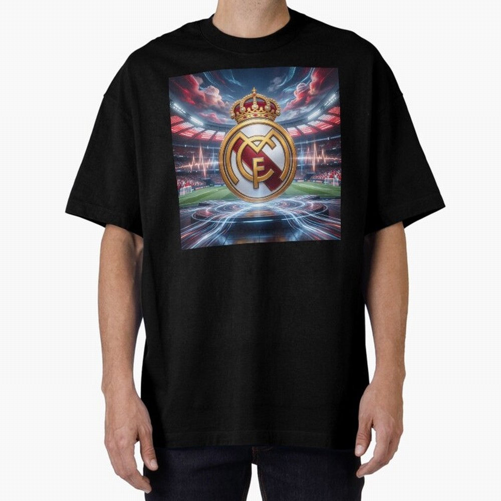 Los Campeones del Bernab¨¦u Oversized T-Shirt Fuel FIFA World Cup 2026 USA Canada Mexico for Fans of Cristiano Ronaldo, Haaland and CR7 and England, France and Netherlands, Bringing Stadium Memories, Football Loyalty, International Chants and