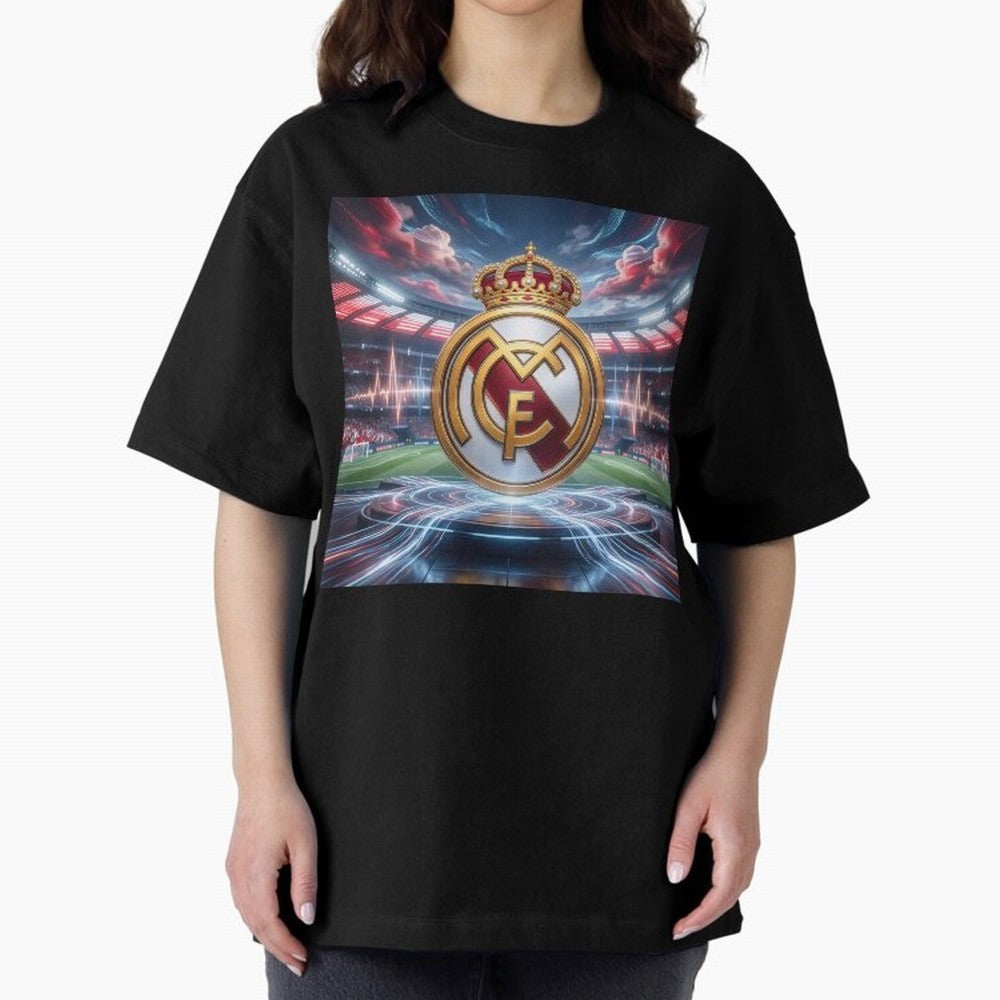 Los Campeones del Bernab¨¦u Oversized T-Shirt Fuel FIFA World Cup 2026 USA Canada Mexico for Fans of Cristiano Ronaldo, Haaland and CR7 and England, France and Netherlands, Bringing Stadium Memories, Football Loyalty, International Chants and