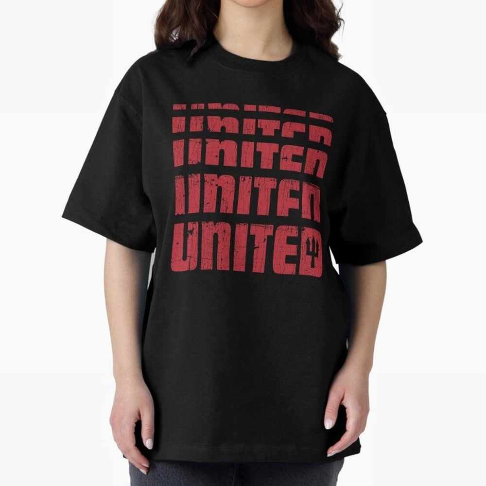 United United United Oversized T-Shirt Celebrate Football Heritage in FIFA World Cup 2026 Spirit, Celebrating Portugal, Messi, Neymar and Mbappe, Match Day Excitement, Supporter Culture, Golden Goals and Global Football Passion; Perfect for Fans,