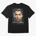 Cristiano Ronaldo Geometric Low Poly Soccer Legend Oversized T-Shirt Get Ready for FIFA World Cup 2026 Group Stage Spirit, Made for Spain, Neymar, Haaland and Cristiano Ronaldo, Goal Celebration Energy, Supporter Heritage, Football Icons and