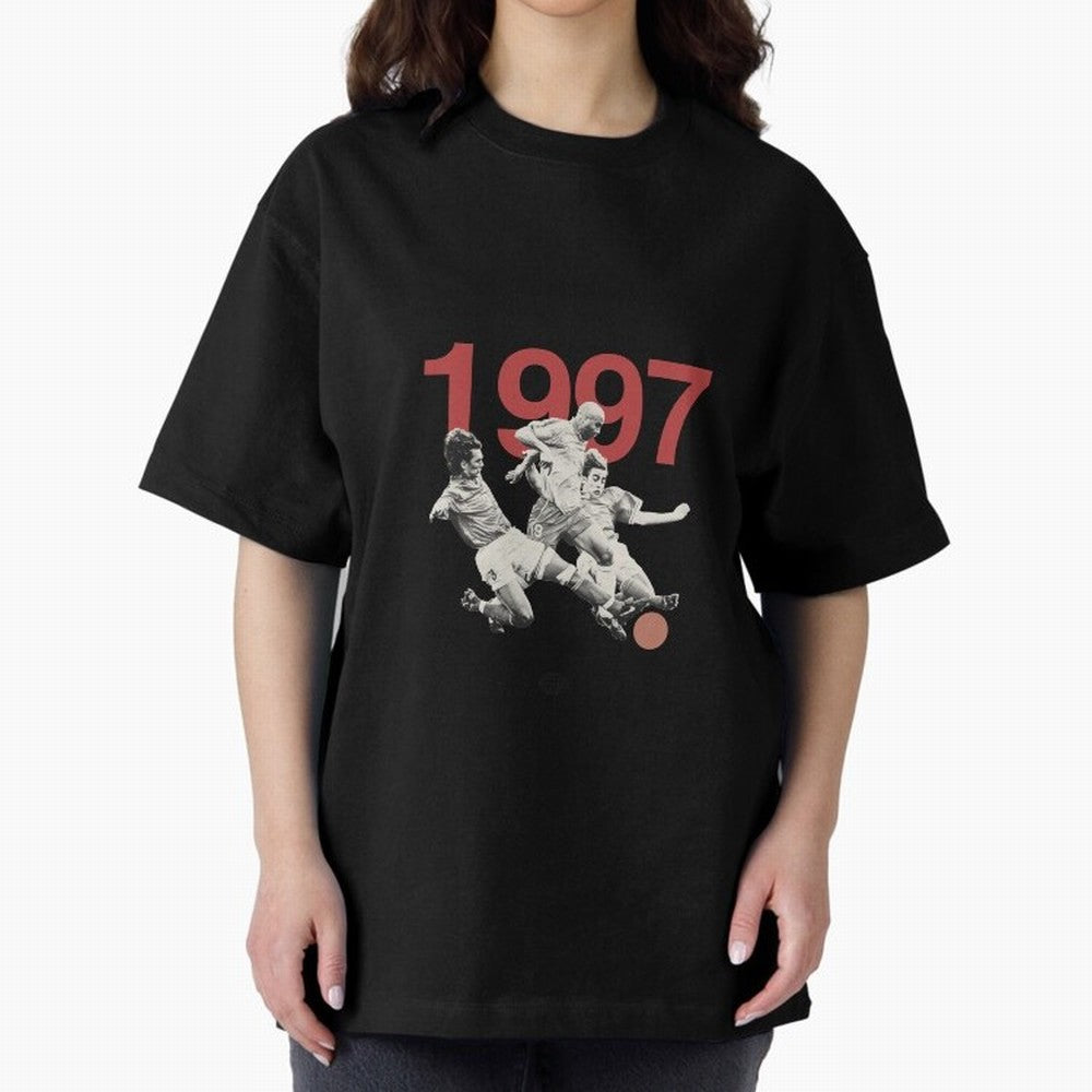 Ronaldo Maldini Cannavaro Tournoi de France 1997 Oversized T-Shirt Celebrate the Stars of FIFA World Cup 2026 Spirit, Built around Spain and Netherlands, Mbappe, Sports Nostalgia, International Competition, Famous Players and Unforgettable