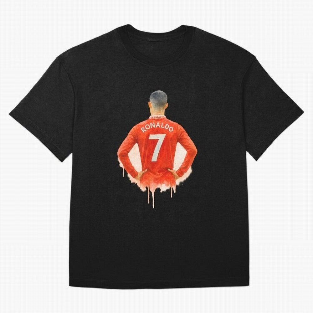 CR7 Cristiano Ronaldo potrait art a powerful moment artwork Oversized T-Shirt Experience FIFA World Cup 2026 USA Canada Mexico Built around Messi, CR7 and Mbappe, England, France and Netherlands Energy, Championship Spirit, Famous Goals, Roaring