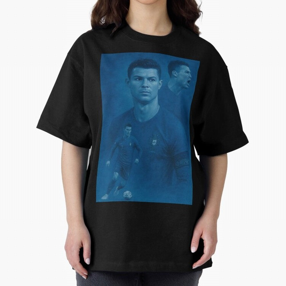 Blue Soccer Oversized T-Shirt Celebrate Football Dreams Across the FIFA World Cup 2026 Group Stage Journey through Mbappe and Neymar Highlights, Spain Pride, Classic Soccer Heritage, Championship Pressure, Fan Loyalty and International Pride;