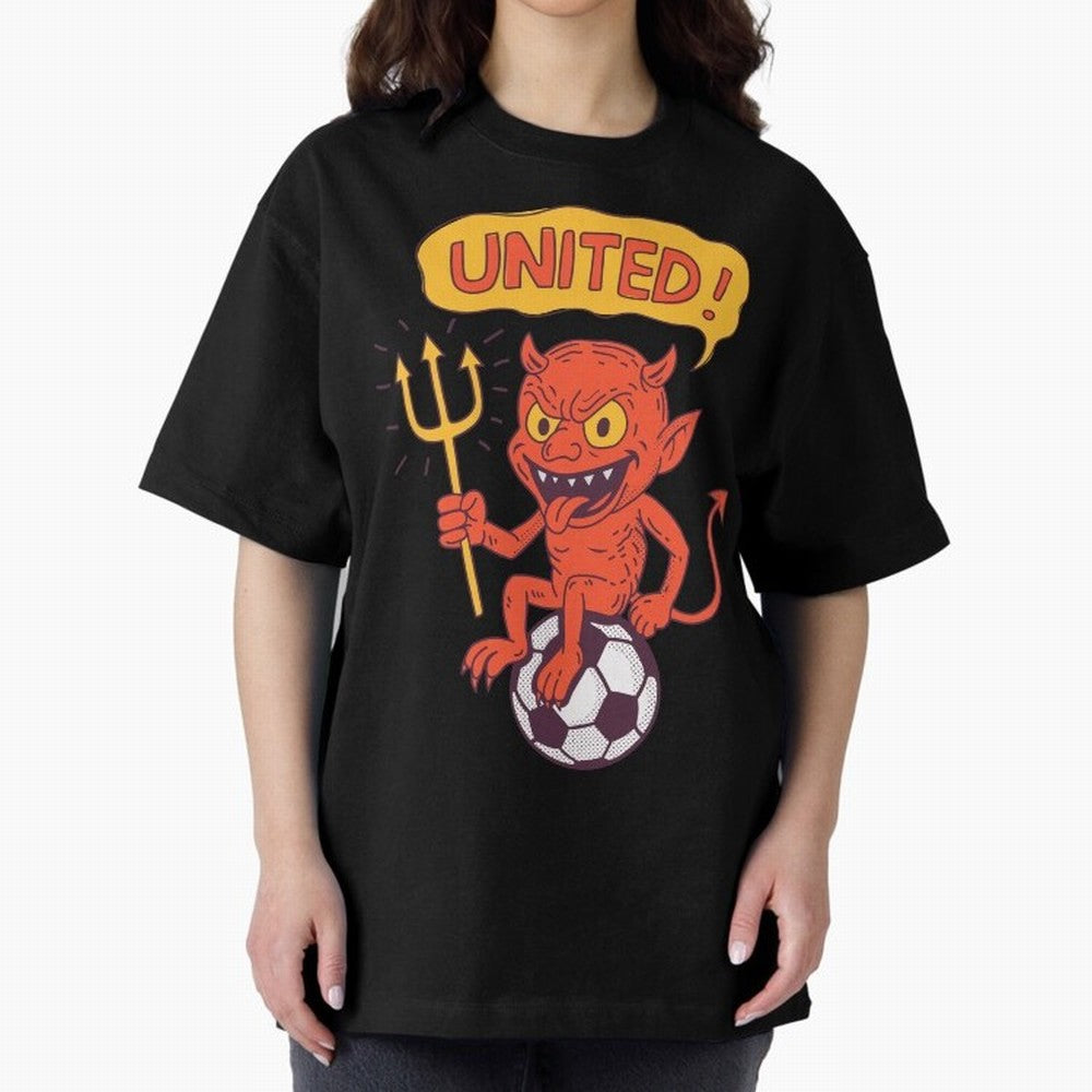 Manchester United The Red Devils Oversized T-Shirt Share Global Football Passion for FIFA World Cup 2026 USA Canada Mexico, Featuring Neymar, Netherlands, Football History, Final Match Energy, Crowd Noise and Once in a Lifetime Moments; Perfect for
