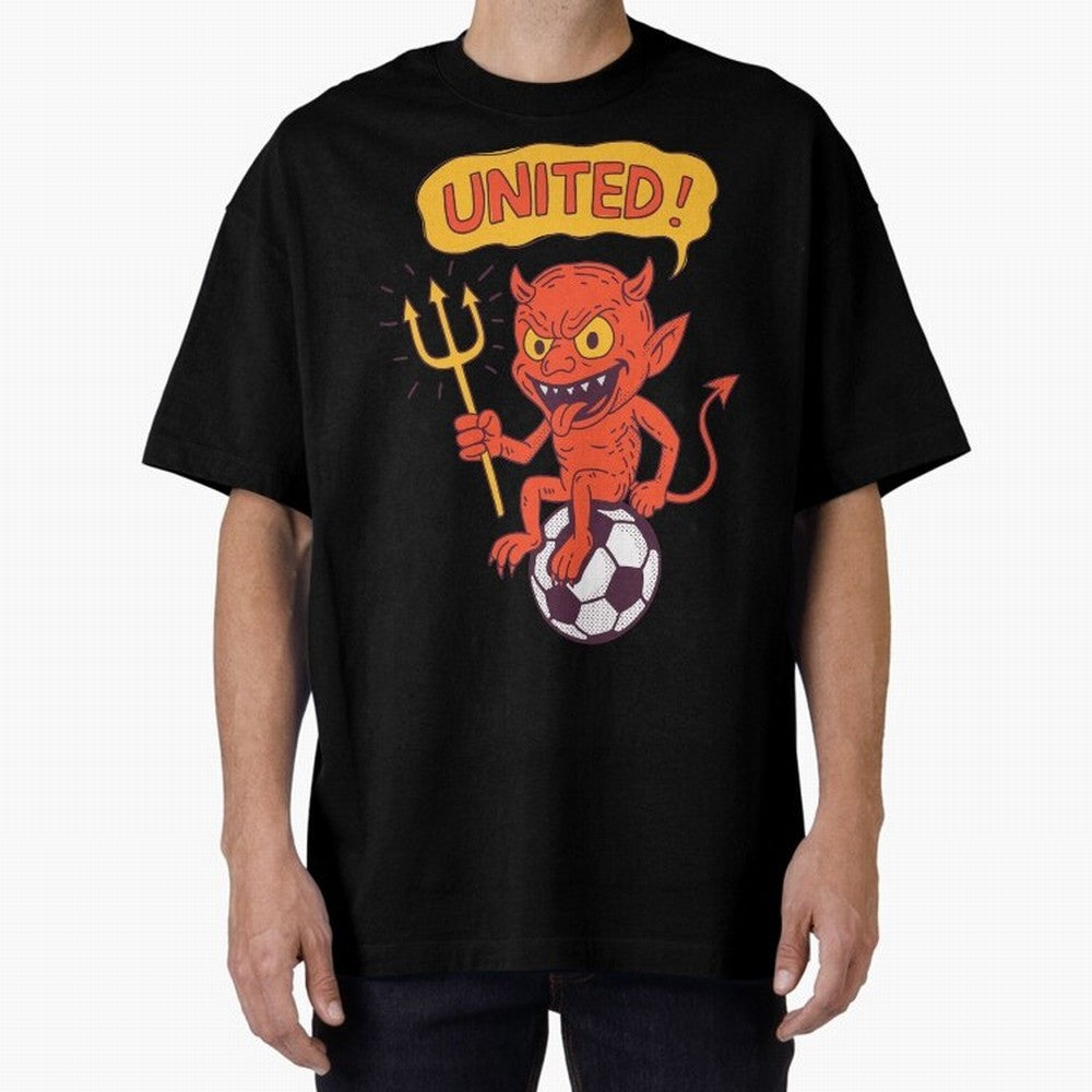 Manchester United The Red Devils Oversized T-Shirt Share Global Football Passion for FIFA World Cup 2026 USA Canada Mexico, Featuring Neymar, Netherlands, Football History, Final Match Energy, Crowd Noise and Once in a Lifetime Moments; Perfect for