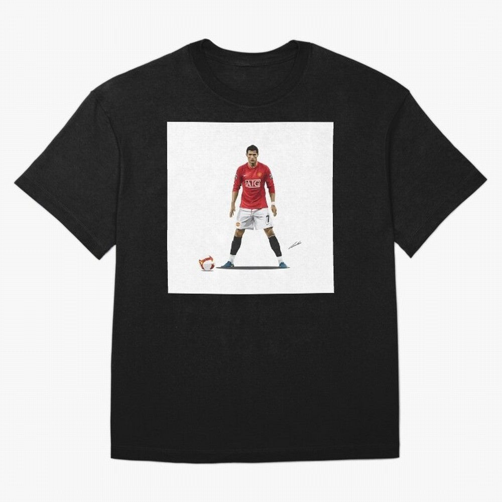 Cristiano Ronaldo CR7 Man Utd Oversized T-Shirt Relive FIFA World Cup 2026 Spirit, Celebrating Portugal, Spain and Germany, Neymar, Haaland and Cristiano Ronaldo, Goal Celebration Energy, Supporter Heritage, Football Icons and Worldwide Tournament