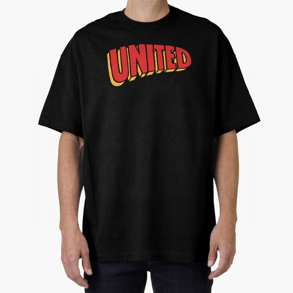 Manchester United Comic Style Oversized T-Shirt Bring World Football Passion into FIFA World Cup 2026 USA Canada Mexico for Fans of Neymar and Netherlands, Bringing Sports Nostalgia, International Competition, Famous Players and Unforgettable