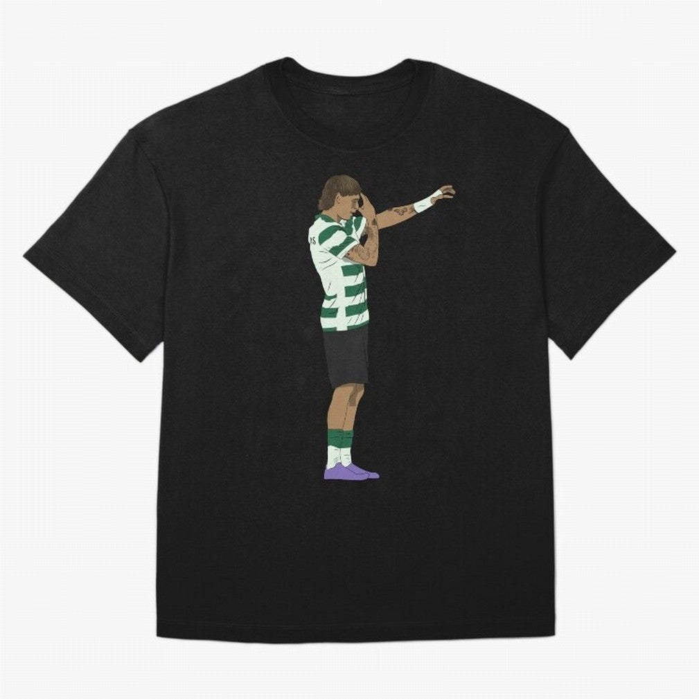 Ricardo Mangas Sporting Goal Celebration Minimalist Oversized T-Shirt Keep the Match Day Mood of Match Day Hype around FIFA World Cup 2026, Messi, Argentina, France and Brazil, Goal Celebration Energy, Supporter Heritage, Football Icons and