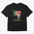 Cristiano Ronaldo - Portugal Flag Tribute (SIUUU!) Oversized T-Shirt Cheer for FIFA World Cup 2026 Made for Haaland, Brazil Energy, Match Day Excitement, Supporter Culture, Golden Goals and Global Football Passion; Made for Die Hard Supporters,