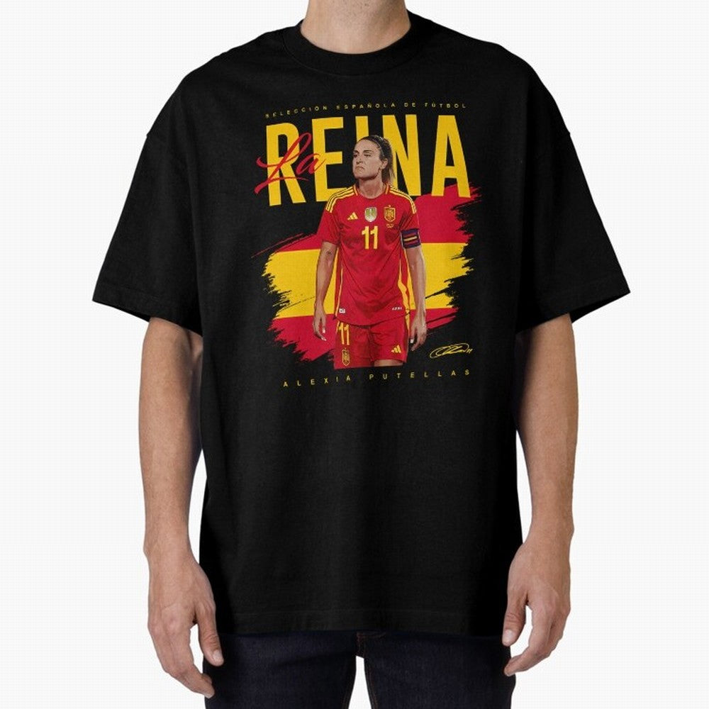 Alexia Putellas Oversized T-Shirt Turn Football Passion into Global Football Passion for FIFA World Cup 2026 USA Canada Mexico, Filled with Messi, Germany, Goal Celebration Energy, Supporter Heritage, Football Icons and Worldwide Tournament Joy;