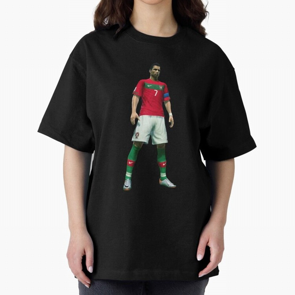 CR7 PES Oversized T-Shirt Create FIFA World Cup 2026 Group Stage for Fans of Messi, Neymar and Mbappe and Argentina and Brazil, Bringing Football History, Final Match Energy, Crowd Noise and Once in a Lifetime Moments; Made for Collectors Who Enjoy