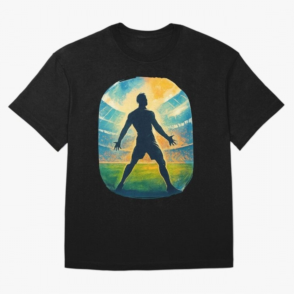 Cristiano Ronaldo CR7 Oversized T-Shirt Live the Energy of Match Day Hype around FIFA World Cup 2026, Mbappe, France, Global Supporter Spirit, Legendary Goals, National Colors and Tournament Celebration; Great for Watch Parties, Sports Bars, Family
