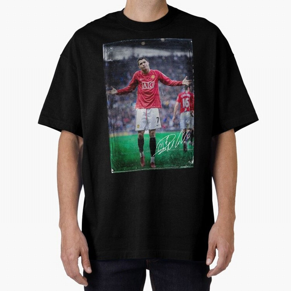 Cristiano Ronaldo Oversized T-Shirt Make Memories around FIFA World Cup 2026 Group Stage for Fans of Mbappe and Neymar and Argentina, France and Brazil, Bringing Global Supporter Spirit, Legendary Goals, National Colors and Tournament Celebration;