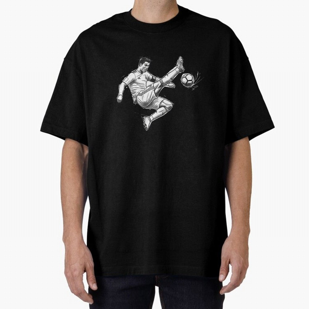 The King: Cristiano Ronaldo Oversized T-Shirt Relive Global Football Passion for FIFA World Cup 2026 Group Stage, Made for Neymar, Haaland and Cristiano Ronaldo, England and Germany, Game Day Rituals, Football Legends, Country Pride and the Road to
