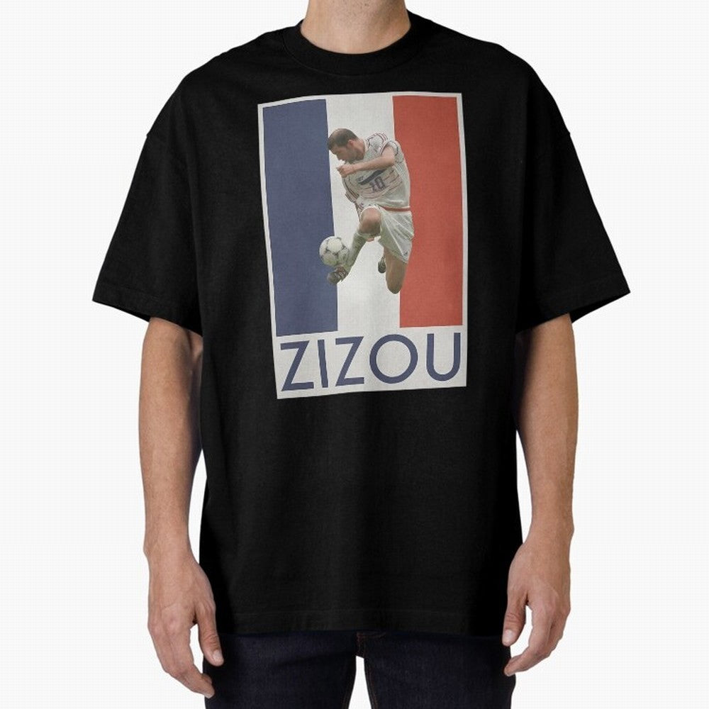Football - Zidane Oversized T-Shirt Create Match Day Hype around FIFA World Cup 2026 Group Stage, Neymar, Brazil, Portugal and Argentina, Retro Football Energy, Iconic Rivalries, Trophy Chase Drama and Stadium Atmosphere; Ideal for Fans Who Follow
