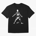 Retro Football Player Celebration Silhouette Artwork For Men And Gift For Soccer Fans Oversized T-Shirt Celebrate Classic Football Spirit in Global Football Passion for FIFA World Cup 2026 Group Stage, Centered on Messi, Neymar and Mbappe,