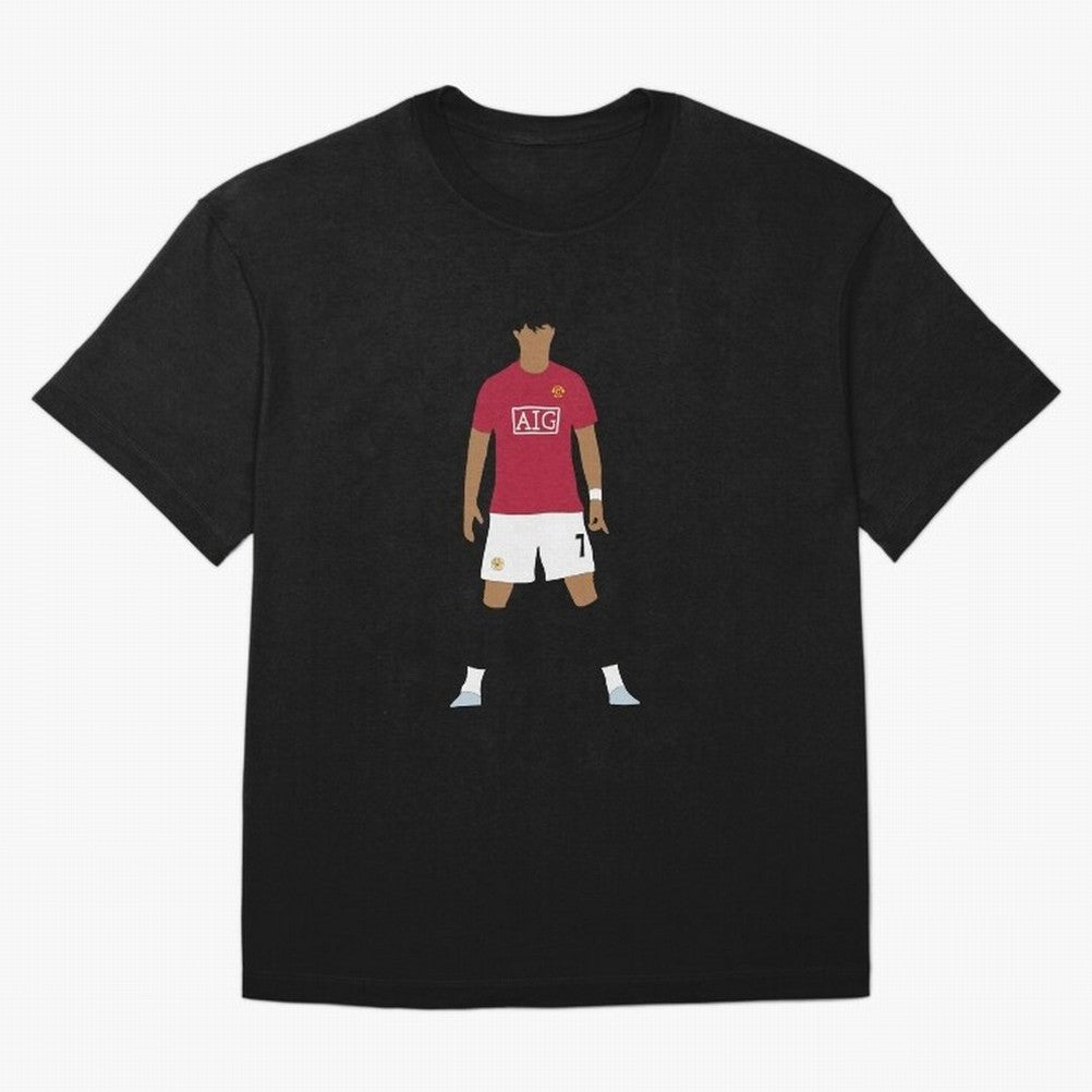 Cristiano Ronaldo Iconic Stance Fan Art Oversized T-Shirt Mark FIFA World Cup 2026 for Fans of Messi, Neymar and Mbappe and Spain and Netherlands, Bringing Global Supporter Spirit, Legendary Goals, National Colors and Tournament Celebration;