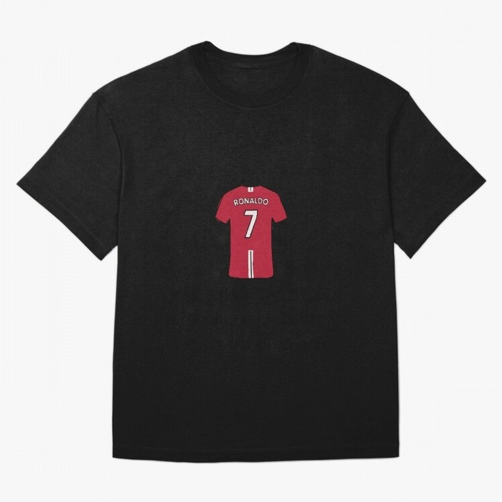 Cristiano Ronaldo Number 7 Jersey Illustration Oversized T-Shirt Embrace FIFA World Cup 2026 Group Stage Built around Messi, Neymar and Mbappe, Portugal Energy, Stadium Memories, Football Loyalty, International Chants and Championship Tradition;