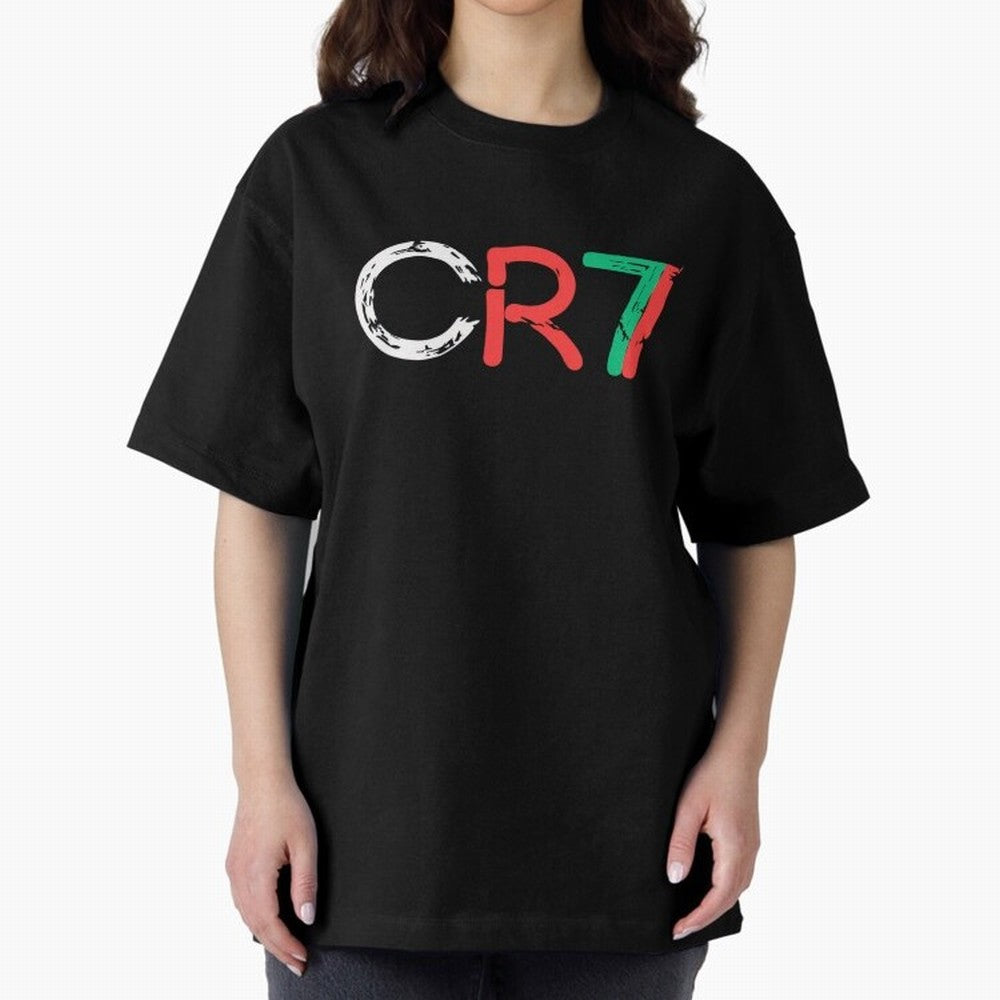 CR7 Portugal Colors Poster For Football Fans, Gift For Soccer Lovers Oversized T-Shirt Get Ready for FIFA World Cup 2026 Group Stage for Fans of Neymar, Haaland and Cristiano Ronaldo and Germany, Bringing Game Day Rituals, Football Legends, Country