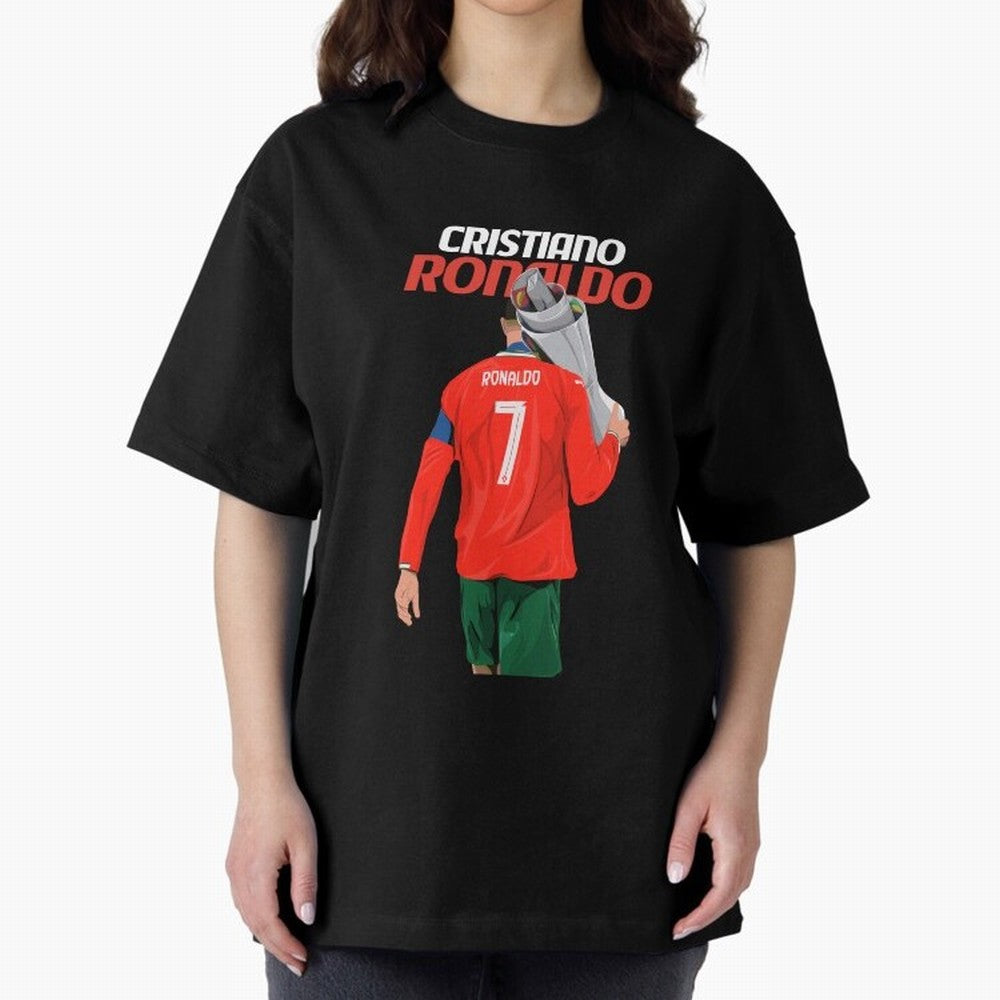 Cristiano Ronaldo Win Oversized T-Shirt Turn Up for Match Day Hype around FIFA World Cup 2026, Messi, Argentina, France and Brazil, Stadium Memories, Football Loyalty, International Chants and Championship Tradition; Great for Watch Parties, Sports