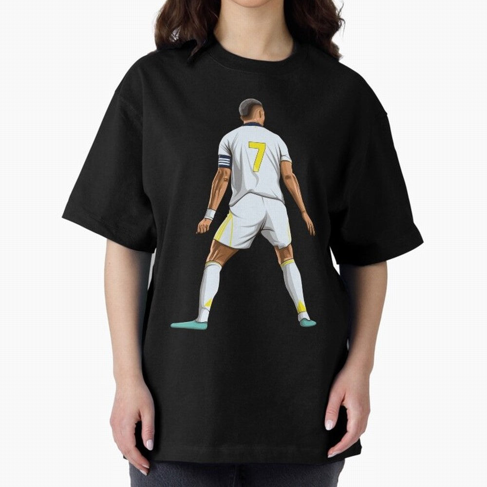 Cristiano Ronaldo Oversized T-Shirt Celebrate Golden Goal Energy in the FIFA World Cup 2026 Group Stage Journey through Haaland Highlights, Portugal Pride, Soccer Culture, Superstar Moments, National Team Dreams and Competitive Fire; Ideal for Fans