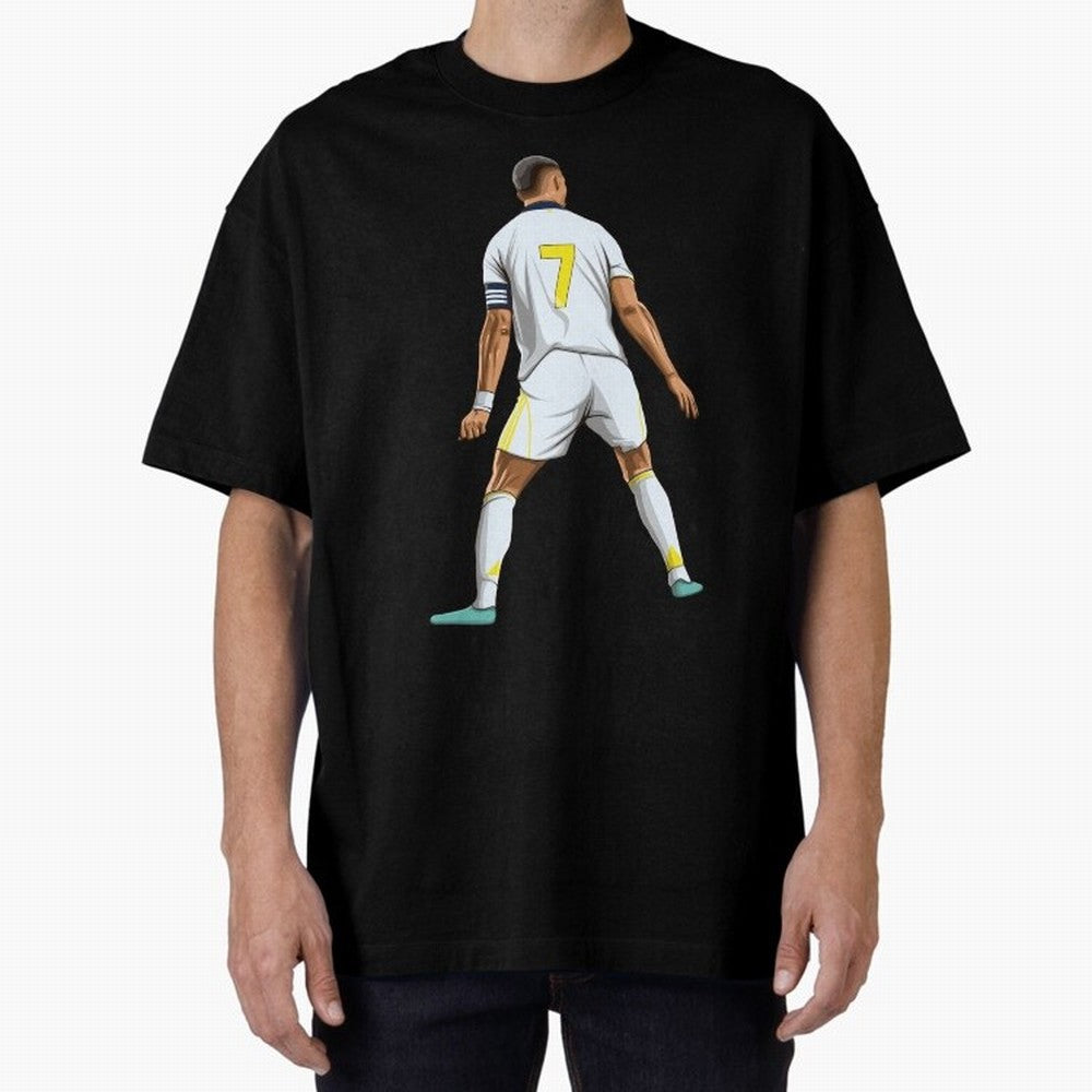 Cristiano Ronaldo Oversized T-Shirt Celebrate Golden Goal Energy in the FIFA World Cup 2026 Group Stage Journey through Haaland Highlights, Portugal Pride, Soccer Culture, Superstar Moments, National Team Dreams and Competitive Fire; Ideal for Fans