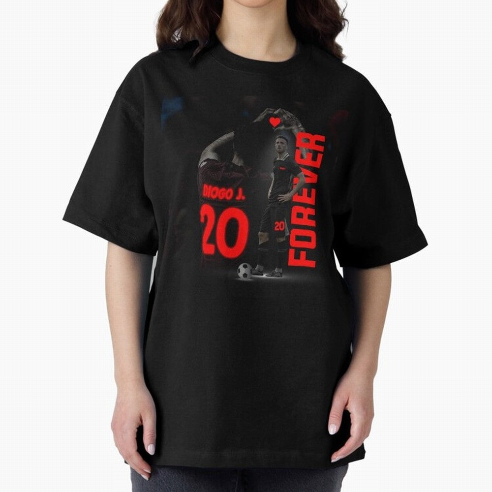 Diogo jota forever Oversized T-Shirt Capture the FIFA World Cup 2026 Group Stage Journey through Messi Highlights, Spain and Netherlands Pride, Sports Nostalgia, International Competition, Famous Players and Unforgettable Victories; Great for