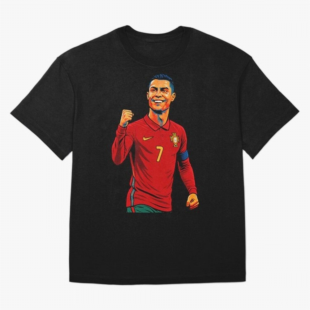 Cristiano Ronaldo Goal Pop Art Oversized T-Shirt Feel the Roar of FIFA World Cup 2026 Built around Neymar, Haaland and Cristiano Ronaldo, Spain and Netherlands Energy, Match Day Excitement, Supporter Culture, Golden Goals and Global Football