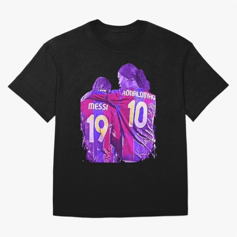 ronaldinho and messi - goat Oversized T-Shirt Celebrate the Biggest Stage of Match Day Hype around FIFA World Cup 2026 Group Stage, Messi and Cristiano Ronaldo, Spain, Championship Spirit, Famous Goals, Roaring Crowds and International Football