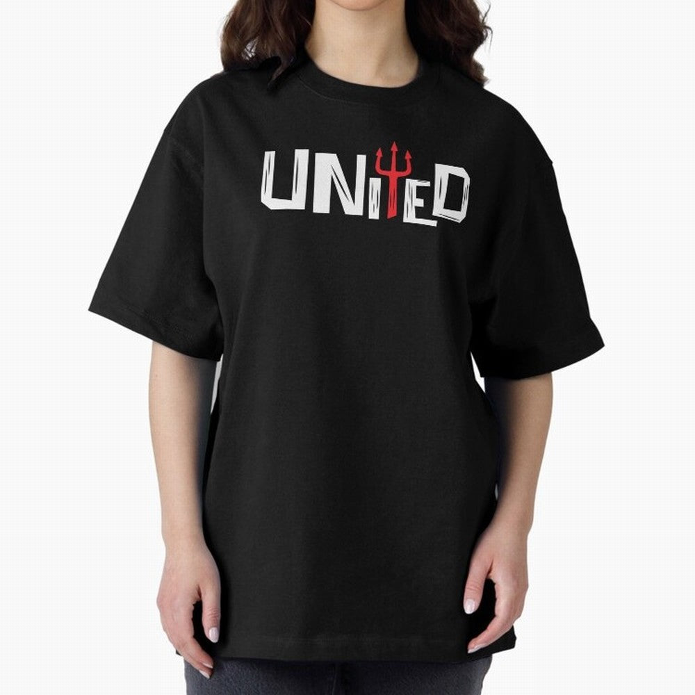 Manchester United - United Typography Oversized T-Shirt Feel International Energy from the FIFA World Cup 2026 USA Canada Mexico Journey through Cristiano Ronaldo, Haaland and CR7 Highlights, Brazil Pride, Game Day Rituals, Football Legends,