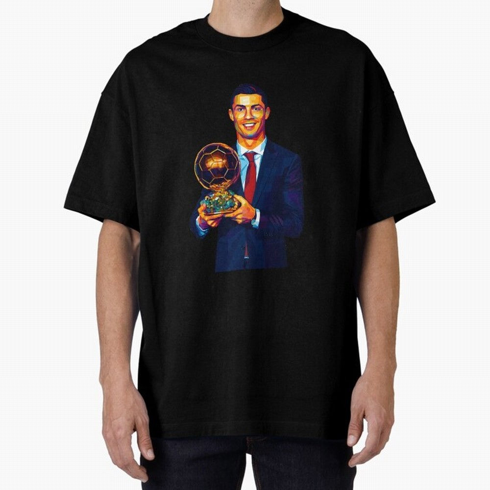 Cristiano Ronaldo Wpap Art Oversized T-Shirt Celebrate Soccer Greatness during FIFA World Cup 2026 Group Stage Inspired by Cristiano Ronaldo, England, France and Netherlands Energy, Soccer Culture, Superstar Moments, National Team Dreams and
