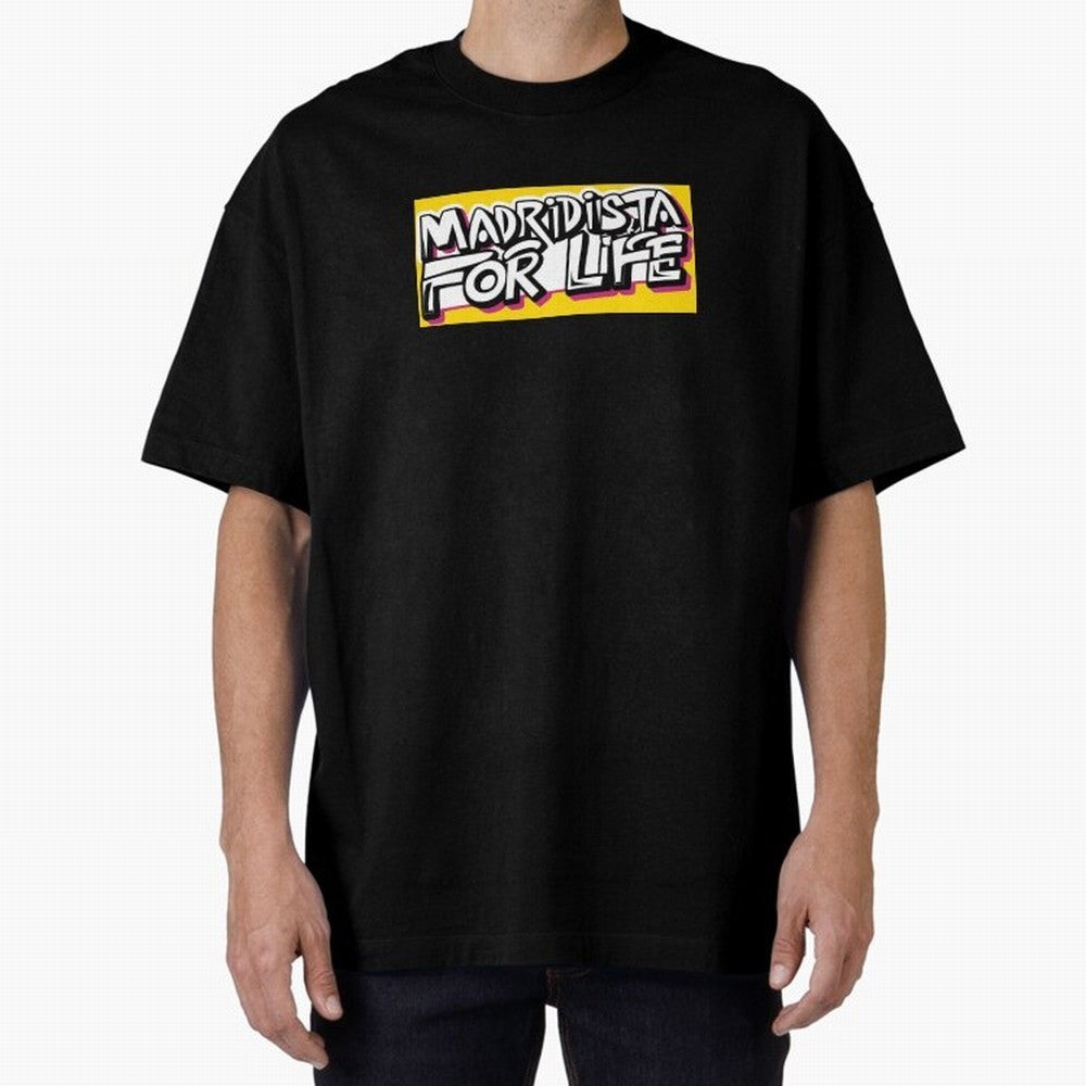Madridista for Life Oversized T-Shirt Celebrate the Stars of FIFA World Cup 2026 Group Stage Spirit, Driven by Netherlands, CR7, Tournament Hype, Historic Matchups, Family Viewing Parties and Global Sports Pride; Great for Supporters Who Love