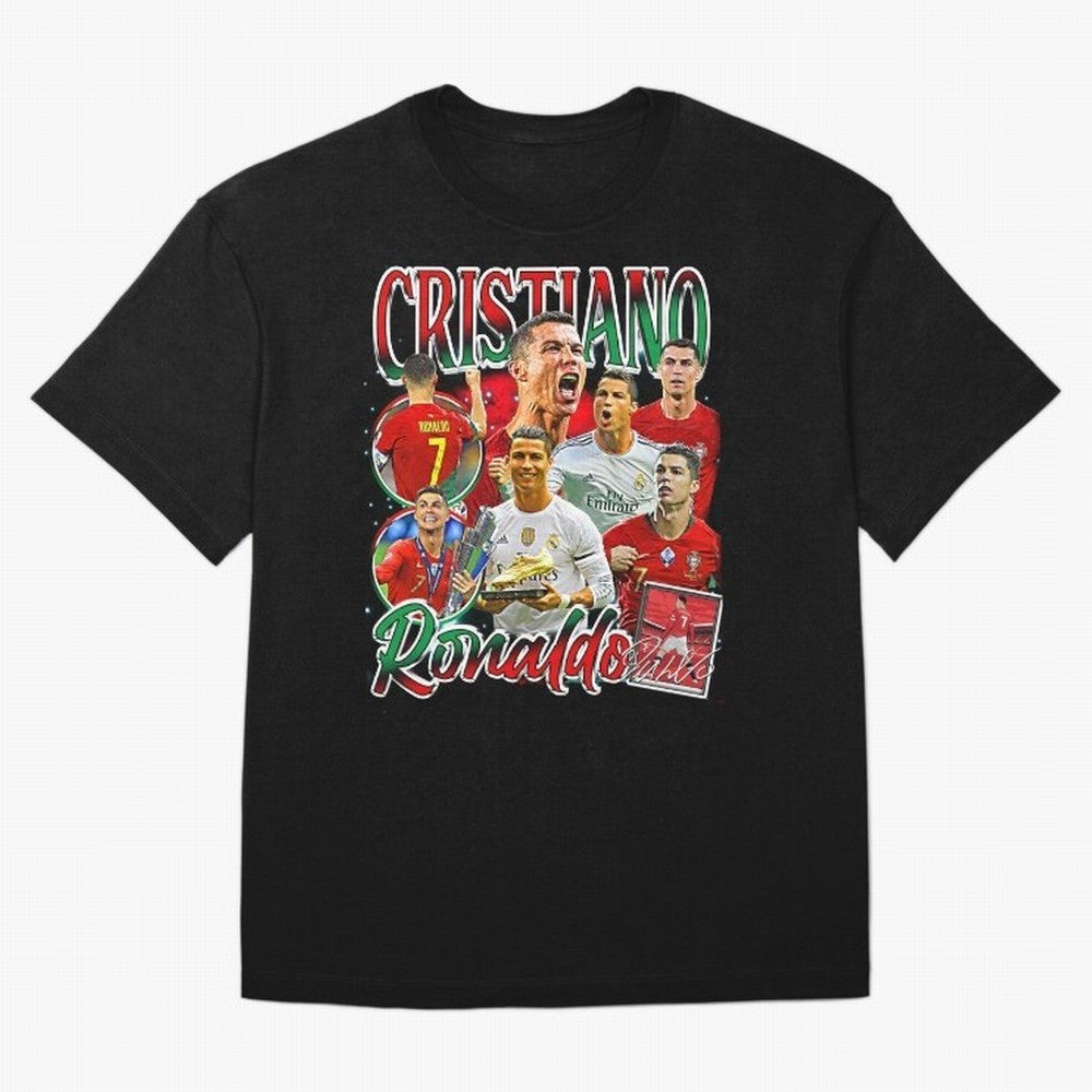Cristiano Ronaldo Premium Quality Oversized T-Shirt Honor Global Football Passion for FIFA World Cup 2026 USA Canada Mexico, Built around Cristiano Ronaldo, France, Tournament Hype, Historic Matchups, Family Viewing Parties and Global Sports Pride;