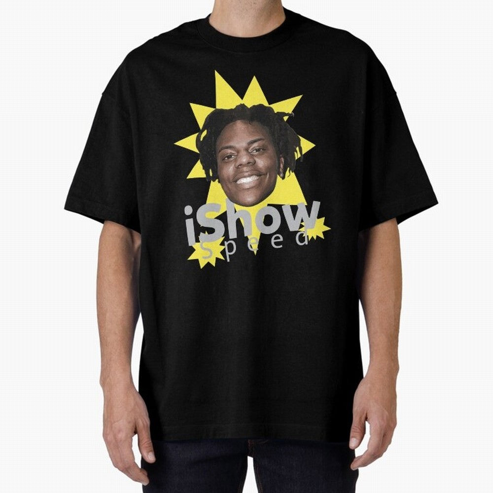 Ishowspeed Oversized T-Shirt Celebrate Golden Goal Energy in FIFA World Cup 2026 Group Stage for Fans of Messi and Cristiano Ronaldo and Argentina, Bringing Match Day Excitement, Supporter Culture, Golden Goals and Global Football Passion; Great