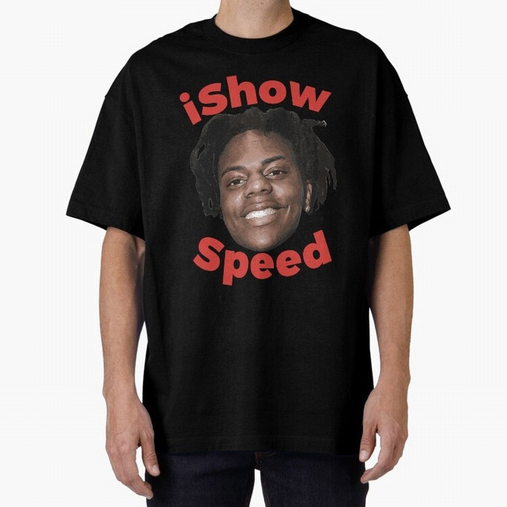 Ishowspeed Oversized T-Shirt Cheer through Every Moment of Global Football Passion for FIFA World Cup 2026 Group Stage, Built around CR7, England, Championship Spirit, Famous Goals, Roaring Crowds and International Football Unity; Ideal for Fans