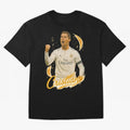 Cristiano Ronaldo Madrid Art - Iconic Soccer Legend Tribute Oversized T-Shirt Celebrate Fan Favorites in FIFA World Cup 2026 Capturing Mbappe, Argentina Energy, Champion Mindset, Group Stage Buzz, Knockout Tension and Passionate Fan Culture;