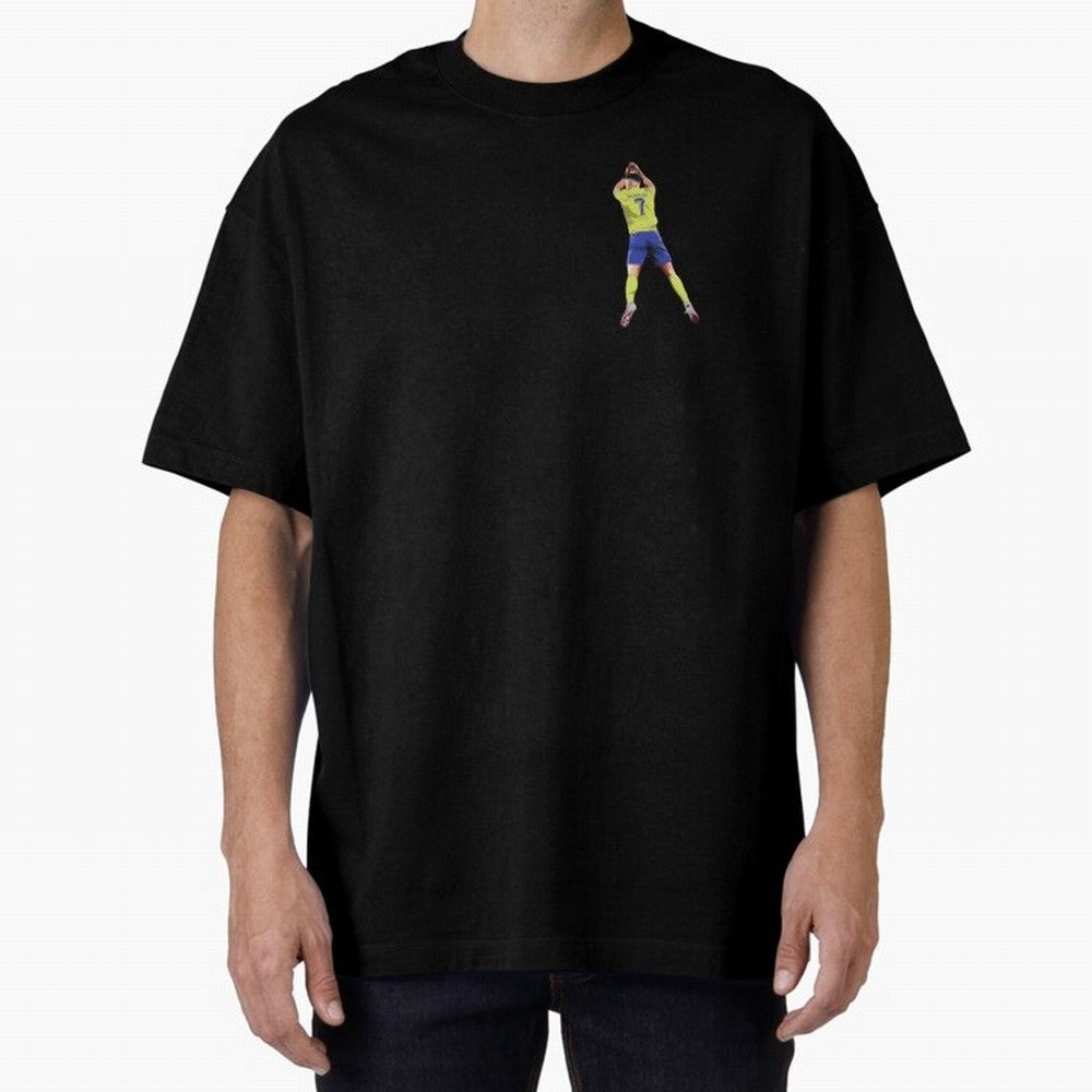 cristiano ronaldo Oversized T-Shirt Turn Up for Global Football Passion for FIFA World Cup 2026 USA Canada Mexico, Inspired by Messi and Cristiano Ronaldo, Brazil, Portugal and Argentina, Football Festival Excitement, Trophy Ambitions, Country
