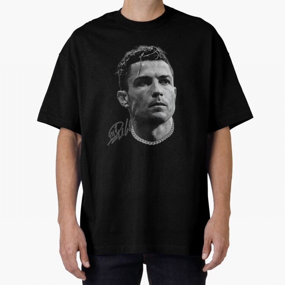 Cristiano Ronaldo Vintage Tshirt Oversized T-Shirt Get Ready for Global Football Passion for FIFA World Cup 2026, Driven by Messi, Brazil, Worldwide Fan Energy, Dramatic Goals, Stadium Lights and Championship Celebrations; Perfect for Fans,