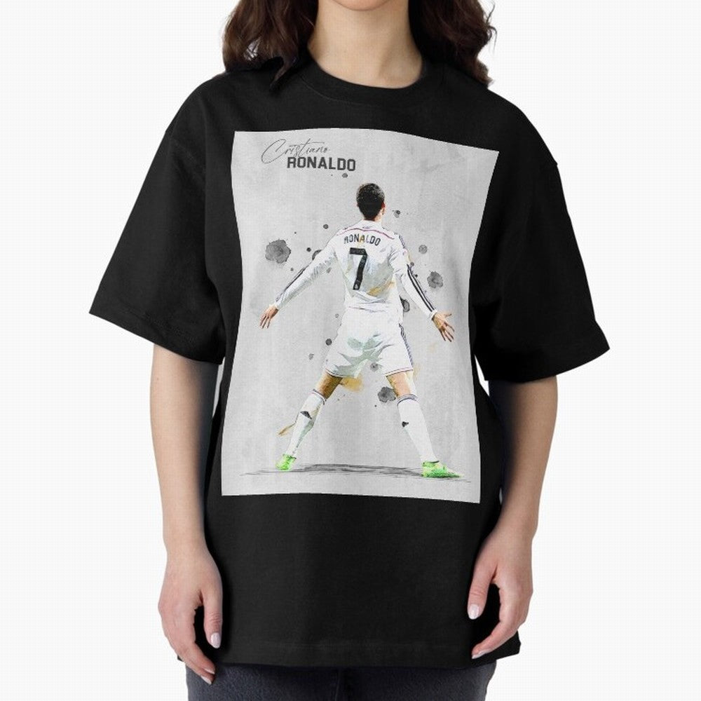 RM Legend Player Ronaldo Oversized T-Shirt Feel the Heartbeat of Match Day Hype around FIFA World Cup 2026, Messi, CR7 and Mbappe, England and Germany, Vintage Soccer Flavor, Modern Football Stars, National Flags and Final Night Emotion; Ideal for