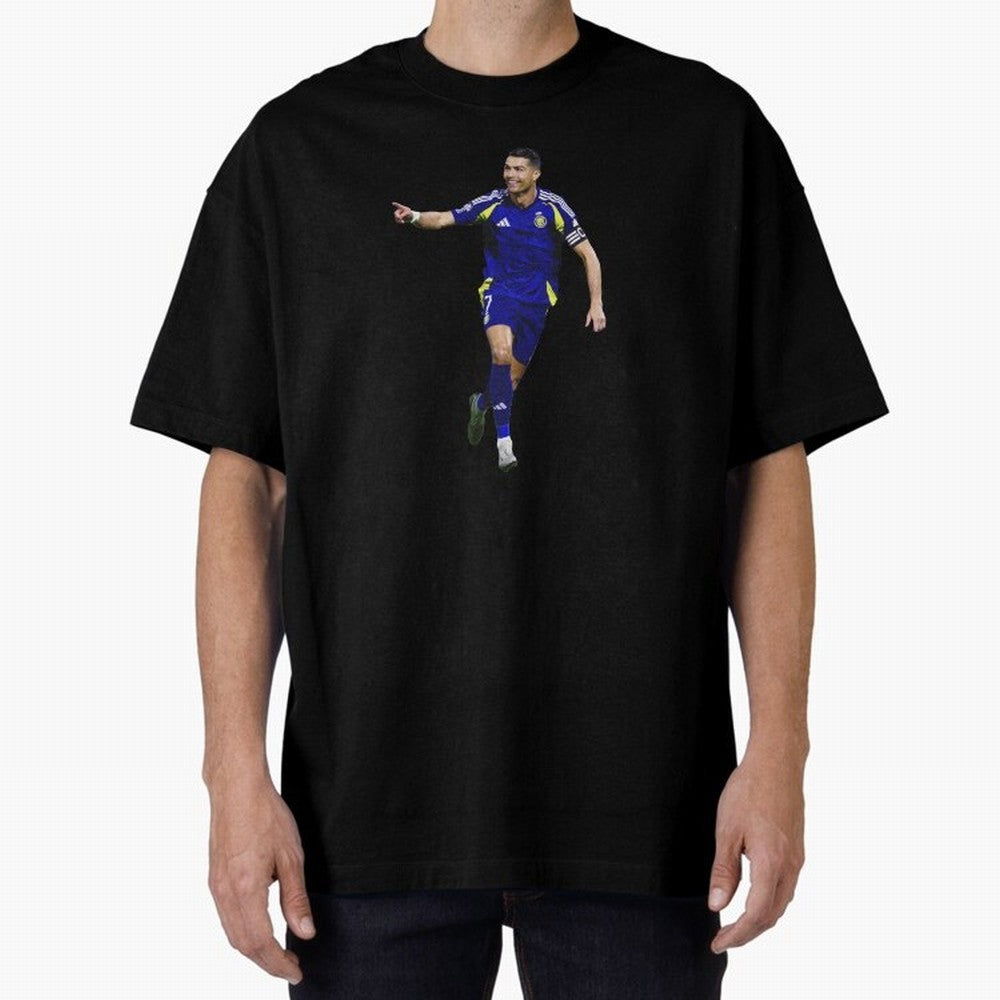 Cristiano Ronaldo Oversized T-Shirt Relive the Noise and Pride of Global Football Passion for FIFA World Cup 2026, Driven by Mbappe and Neymar, Spain and Netherlands, Champion Mindset, Group Stage Buzz, Knockout Tension and Passionate Fan Culture;