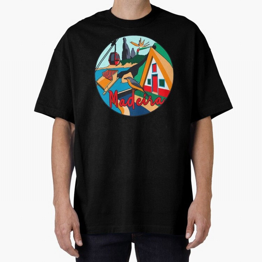 Madeira Oversized T-Shirt Follow the Final Road of Match Day Hype around FIFA World Cup 2026 USA Canada Mexico, Messi, CR7 and Mbappe, Portugal, Soccer Culture, Superstar Moments, National Team Dreams and Competitive Fire; Created for Match Day
