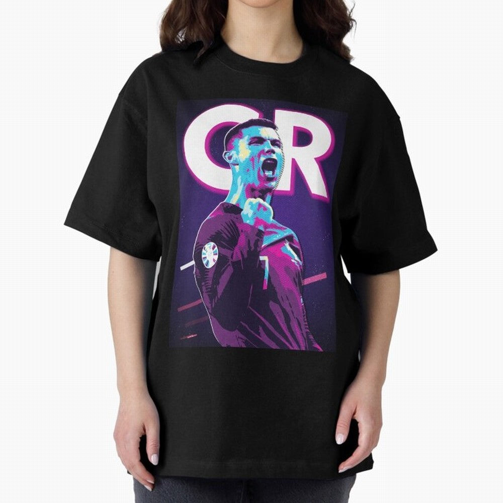 Ronaldo Oversized T-Shirt Feel the Trophy Chase of Global Football Passion for FIFA World Cup 2026 USA Canada Mexico, Driven by Cristiano Ronaldo, England and Germany, Supporter Pride, Iconic Celebrations, Legendary Names and Global Match Day